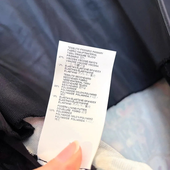 Just Cavalli Black Geometric Floral Designer Colorblock Bodycon Mini Dress XS - Picture 12 of 12